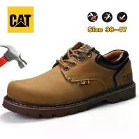 ราคา รองเท้าเซฟตี้, รองเท้า CAT หนังแท้, ป้องกันการกระแทก, รองเท้าบูทเหล็ก, เหมาะสำหรับเครื่องมือ, (1731653503577523651)