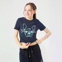 ราคา [TK] ESP เสื้อทีเชิ้ต เฟรนช์ชี่ ผู้หญิง สีกรมท่า | Frenchie Baby Tee | 06270 (1732312572402895776)