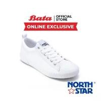ราคา Bata (Online Exclusive) บาจา ยี่ห้อ North Star รองเท้าสนีคเคอร์ รองเท้าผ้าใบผูกเชือก รองเท้าผ้าใบขาว สำหรับผู้ชาย รุ่น Kale สีขาว 8201028 (1729542258984848026)
