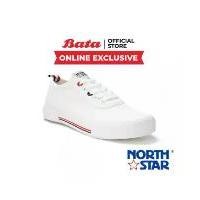 ราคา (Online Exclusive) Bata บาจา ยี่ห้อ North Star รองเท้าสนีคเคอร์ รองเท้าผ้าใบ รองเท้าผ้าใบข้อสั้น สำหรับผู้หญิง รุ่น Adeline สีขาว 5201017 (1729594022776769178)