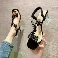 ราคา รองเท้าผู้หญิง ไซส์ใหญ่ (34-43) รองเท้าแตะ Rhinestone มาใหม่ 42-43 ส้นหนาคริสตัล 41 สไตล์โรมันนางฟ้า รองเท้าส้นสูง (1731212376644290090)