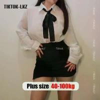 ราคา เสื้อผ้าสาวอวบอ้วน พลัสไซส์ ชุดนอนคนอ้วน ไซส์ใหญ่ ชุดนอนไม่ได้นอนสาวอวบ ชุดนอนเซ็กซี่สำหรับผู้หญิง ชุดคอสเพลย์เลขานุการ กระโปรงสั้นรัดรูป เสื้อซีทรู ชุดครูเซ็กซี่ ชุดชั้นในเซ็กซี่ (1731877989961926164