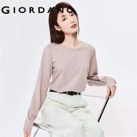 ราคา เสื้อยืดผู้หญิง GIORDANO ผ้าฝ้าย 100% สีพื้น เสื้อยืดพื้นฐานไล่โทนสี คอกลมเรียบ แขนยาว แฟชั่น เสื้อยืดลำลอง 13322882 (1732208635132349019)