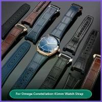 ราคา สายนาฬิกา เหมาะสำหรับ Omega กลุ่มดาว 41mm Manhattan 39mm Series ทำจากหนังวัวชั้นบน พร้อมกาวด้านล่าง เหมาะสำหรับนาฬิกาสถานีหอดูดาวชาย ความยาว 2514mm (1731258448778659562)