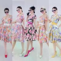 ราคา 【SALE】ชุดวนิดา ชุดย้อนยุค (ชุด+เข็มขัด+สร้อยมุก+ถุงมือ) (1731874626582906256)