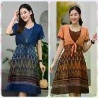 ราคา ชุดเดรส Dress ชุดทำงานผ้าไทย เสื้อผ้าผู้หญิง ชุดทำงานผู้หญิง เดรสผ้าไทย เดรสลายไทย เสื้อผ้าไทย เสื้อลายไทย เดรสผ้าไทยประยุกต์ เดรสทำงาน เดรสเรียบร้อย ชุดน่ารัก ลำลอง Clothing เดรสน่ารักๆ เดรสแฟชั่น (1