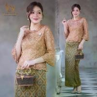 ราคา ชุดร้านญาณิศชา ผ้าไทย ชุดไทย เสื้อลูกไม้ใยบวบฝรั่งเศษ ผ้าถุง ผ้าไหมทอลายสำเร็จรูป - ชุดออกงาน ไปวัด ทำบุญ (1731883472134702253)