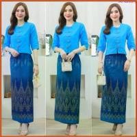 ราคา LANNA-ชุดเซท เสื้อผ้าไทย+ผ้าถุง สีฟ้าใส่วันแม่ ใส่ทำบุญ ใส่ออกงาน ใส่งานแต่ง สวยมากค่ะ (1730620408183294583)