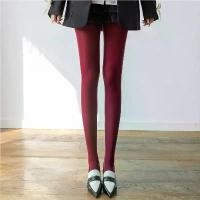 ราคา COATWINK~ถุงน่อง ไม่บุขน สีแดง REDWINE รุ่น 120D กันหนาวได้ (1731604596262012165)