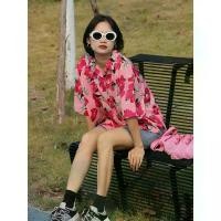ราคา เสื้อเชิ้ตลายดอกไม้แขนสั้นชายหาดสไตล์ไทยวินเทจสำหรับผู้หญิงฤดูร้อน,การออกแบบเฉพาะสไตล์ฮ่องกง,เสื้อคอปกโปโลหลวม เสื้อยืด pastel bomrak ชุด ไป คาเฟ่ สาว อวบ เสื้อ คอบัว ผ้า ลินิน พ (1731726518289466838)