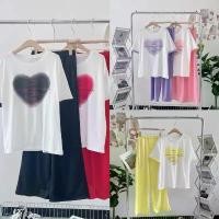 ราคา S10-ชุดเซ็ทเสื้อหัวใจ แขนสั้น ขายาว ชุดเซ็ท2ชิ้น เซต ผ้า ฝ้าย ผสม ลินิน กางเกง สั้น ผู้ หญิง ชุดเซตผ้าไหมอิตาลี 2 ชิ้น ฝัง มุก (1731872555284138400)