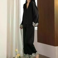 ราคา ชุดนอนผ้าซาติน แบรนด์หรู ระดับไฮเอนด์ แขนยาว สไตล์ฝรั่งเศส คาร์ดิแกนทรงหลวม สีพื้น ชุดเลานจ์ ชุด นอน น่ารัก ๆ ชุด นอน คิตตี้ ชุด นอน ผ้า ไหม ญี่ปุ่น ชุด นอน สวยๆ ชุด นอน สายเดี่ยว (1731246505702295457