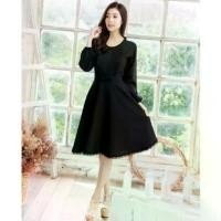ราคา ชุดเดรสสีดำล้วน แบรนด์ La Mignonne Size S สินค้าดี (1731849723918451871)