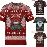 ราคา Fa-la-la-la-la-la ValHalla Viking Odin เสื้อยืด ไวกิ้งน่าเกลียด คริสต์มาส กำหนดเอง 3D เสื้อพิมพ์ลายทั้งหมด ไวกิ้ง ของขวัญคริสต์มาสที่น่าเกลียด (1729834031833450731)