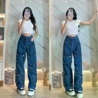 ราคา กางเกงยีนส์คาร์โก้ CHANA สีเข้ม unisex สไตล์เท่ B508 กางเกงยีนส์เอวสูงไม่ยืด vintage jeans กางเกง ยีนส์ 3 ส่วน คาร์โก้ mom jeans กางเกงยีนส์ คาร์โก้ (1731979561535570964)