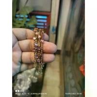 ราคา แบบ 7 กำไลอินเดีย กำไลสีทอง ประดับคริสตัลสีชมพูอ่อน import จาก ndia พรีเมี่ยม สำหรับ กำไลถวายเทพ นางกวัก กุมารี สินค้าดี (1731805089394820799)