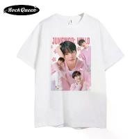 ราคา เสื้อยืดแขนสั้น สินค้า Jungwoo NCT สไตล์เดียวกัน ผ้าฝ้ายแท้ สไตล์เรโทรฮาราจูกุ เสื้อยืดเท่ สินค้าร้อน Ins ดีไซน์ NCT (1731626394561775316)