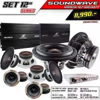 ราคา SOUNDWAVE ชุดเครื่องเสียงรถยนต์ 12นิ้ว SET 12 SERIES ประกอบด้วย เพาเวอร์แอมป์ D SW-3500.4D 3500W และ ดอกลำโพง 6ชิ้น พร้อม ปรีแอมป์ 7แบนด์ SW-666 รับประกัน 1ปี Made in Thailand - Car (17296554220054467