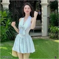 ราคา Garden Clothes ชุดเดรส เดรสสั้นคอจีน คอวีติดกระดุม แขนกุด .. สีขาว (1732218728666073791)