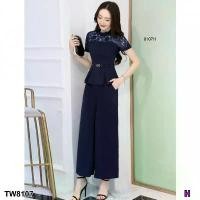 ราคา Garden Clothes ชุดเซ็ท SET 2 ชิ้น เสื้อซีทรูลูกไม้ + กางเกงขายาว (1732225615681456831)