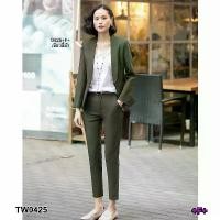 ราคา Garden Clothes ชุดเซ็ท เซทสูท 2ชิ้น ปกกล้วย สีเขียวขี้ม้า (1732225635794520767)