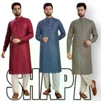 ราคา [TK] พร้อมส่ง Men Kurta ชุดเคอตาร์ผู้ชาย ชุดอินเดียผู้ชาย เสื้อผู้ชายอินเดีย เสื้อออกงานอินเดีย ผ้าคอตตอน 100% (1731660089617581349)