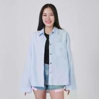 ราคา LEE เสื้อเชิ้ตแขนยาวผู้หญิง คอลเลคชั่น Lee Pink รุ่น LE S225WSHLN04 สีฟ้า (1731247486600578565)