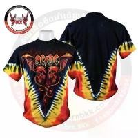 ราคา เสื้อวง ACDC Men’s T-Shirt ของแท้ ลาย EVIL WINGS Tie-Dye T-Shirt (1731890699387111786)
