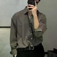 ราคา เสื้อ mc ลายมังกร เสื้อเชิ้ตแขนยาวผู้ชาย 2023 ฤดูร้อน แฟชั่นเกาหลี คัดพิเศษ เสื้อเชิ้ตแขนยาวคอปกธุรกิจเกาหลี ผู้ชาย Man Clothing (1730898643149752382)