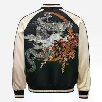 ราคา เสื้อแจ็คเก็ตผ้าฝ้ายปักลายผู้ชาย, สไตล์จีนดั้งเดิม, การออกแบบมังกรปักหนัก, แจ็คเก็ตย้อนยุค, สไตล์เบสบอล, กรอบคงที่ เ ส ื ้ อ amiri เสื้อ พิซซ่า มือ2 เสื้อคลุมแขนยาว ผ้าร่ม (1732044413984605467)