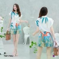 ราคา Garden Clothes ชุดเซ็ท SET 2 ชิ้น เสื้อเชิ้ตแขนเบิ้ลลายต้นมะพร้าว + กางเกงขาสั้นลายต้นมะพร้าว (1732225626194021055)