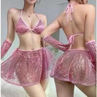 ราคา สาว M-Lพร้อมส่งจากไทย ชุดเซ็กซี่เซ็กซี่ สีชมพู ปาร์ตี้ เฟสติวัล วิบวับ เซ็กซี่สายฝอ โคโยตี้ (1732211353236767826)