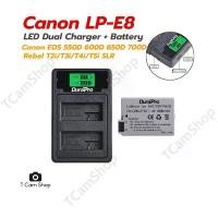 ราคา ของแท้ 100% แท่นชาร์จ + แบตเตอรี่ LP-E8 LPE8 สำหรับกล้อง แคนนอน Canon 700D 650D 600D 550D (1732150106939819762)