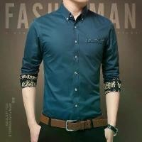 ราคา เสื้อเชิ้ตแขนยาวผู้ชาย สไตล์ลำลอง ผ้าฝ้าย 100% ลายดอกไม้ ไซส์ใหญ่ สีพื้น สไตล์ธุรกิจ เสื้อผ้าสำหรับผู้ชาย มีไซส์ M ถึง 5XL น้ำเงิน ผ้าไหม Man ผ้าสำลี Clothing ฟ้า ตาราง แดง (1731034468778280961)