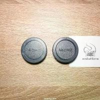 ราคา Body caps+Rear lens caps | ฝาปิดบอดี้+ฝาปิดท้ายเลนส์ สำหรับกล้อง Olympus Panasonic M4/3 Mount (1731174051400878635)