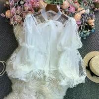 ราคา เสื้อเชิ้ตแขนยาวลูกไม้และตาข่ายโปร่ง 3539 เสื้อสงกรานต์ ผู้หญิง อก 50 เสื้อ สียีนส์ คอปาด เสื้อผ้า zara กราม (1731629407229477976)