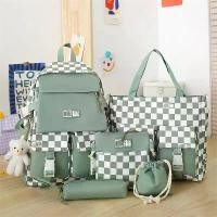 ราคา กระเป๋านักเรียน ลายสก๊อต สีฟ้า สไตล์เกาหลี เหมาะสำหรับนักเรียนมัธยมปลาย นักเรียนมัธยมต้น และนักศึกษาวิทยาลัย กระเป๋าเป้ เหมาะสำหรับนักเรียนชั้นประถมศึกษา หญิง กระเป๋า outdoor converse (173136794945129