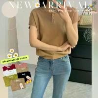 ราคา พร้อมส่ง เสื้อไหมพรมร่องเนื้อนุ่ม [ คอกลม กระดุม ] แขนล้ำ งานป้าย Pannarai เสื้อคอกลม สเวตเตอร์ คําแนะนําผลิตภัณฑ์ใหม่ของเดือนนี้ (1732263933985851038)