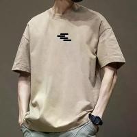 ราคา เสื้อยืดฤดูร้อนของผู้ชาย แขนสั้น ผ้าฝ้ายแท้ แบรนด์อินเทรนด์ แฟชั่น แขนสั้นครึ่งตัว ทรงหลวมและโอเวอร์ไซส์ option วัยรุ่น เสื้อ boy plain lacroix กิฟ shirt men aape arctic xxl amir (1732393312878953865)