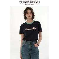 ราคา เสื้อยืด ลายการ์ตูนหมีน้อย สำหรับผู้หญิง TeenieWeenie คอลเลคชั่นใหม่ ฤดูใบไม้ผลิ 2024 (1732218952188660119)