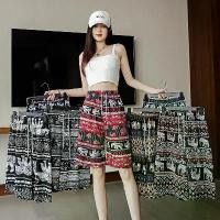 ราคา กางเกงขาสั้น ลายช้าง นุ่มสบาย เหมาะสำหรับท่องเที่ยว นอน และใส่อยู่บ้าน มีหลายลายให้เลือก ไม่รับสีผสมค่ะ (1731971221092403986)