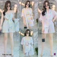 ราคา เกาะอกมัดย้อม ผูกโบว์ พาสเทล เรนโบว์ + สีรุ้ง เสื้อคลุมมัดย้อม + กางเกงขาสั้น ใส่เที่ยวคาเฟ่ เที่ยวทะเล สไตล์เกาหลี สินค้าแนะนำ (1731861363900056912)