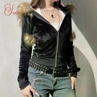 ราคา เชโร เสื้อแจ็คเก็ตลำลอง สไตล์วินเทจ มีปกขนเฟอร์ เย็บปะติดปะต่อกัน ทำจากกำมะหยี่ ปิดซิป ทรงสลิมฟิต มีฮู้ด อเนกประสงค์ สีพื้น เสื้อสเวตเตอร์ (1732155193830769793)
