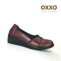 ราคา Ready to ship OXXO low heel mules for health, soft leather, OXXO iron heel, 2-inch platform, comfortable to wear X11004 (1731748676588897967)