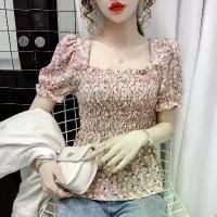 ราคา เสื้อสวมหัว สไตล์ฝรั่งเศส ดีไซน์สวย Niche หวาน อเนกประสงค์ คอเหลี่ยม ขอบระบาย ลายดอกไม้เล็กๆ วัสดุชีฟอง เสื้อแขนสั้น สำหรับผู้หญิง มาใหม่ premium linen เสื้อ ลาย ลูกไม้ น่ารัก ๆ (1731219348908509102)