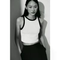 ราคา H&M(เอชแอนด์เอ็ม) เสื้อกล้ามเอวลอย Women Cropped vest top 1049251_16 (1732291664902718695)