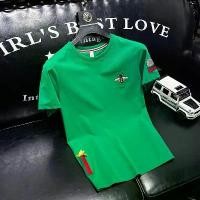 ราคา เสื้อยืดแขนสั้นผู้ชายผ้าฝ้ายแท้ ปักลาย คอกลม ใหม่ แฟชั่นฤดูร้อน ริบบิ้นอเนกประสงค์ เสื้อครึ่งแขน [COD] เสื้อ mc ของ แท้ แขน ยาว เสื้อ แจ็คเก็ต รถ แข่ง ของ แท้ เสื้อ mc (1731892539572651359)