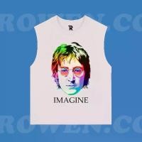 ราคา เสื้อกล้าม JOHN LENNON IMAGINE FACE SINGLET เสื้อยืด วงดนตรีโลหะ ROCK MUSIC GRUNGE CROPTOP สีขาว SKENA S-3XL (1732260911551251747)