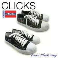 ราคา Clicks CL-002 รองเท้าผ้าใบสุภาพสตรีและสุภาพบุรุษ Basic Canvas Shoes (1731411578208946124)