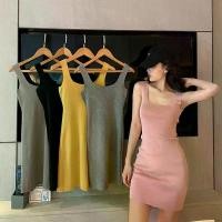 ราคา Grace&Chili 80037 ชุดเดรสสายเดี่ยว กระโปรงทรงเข้ารูปทรงเข้ารูป รัดรูป เดรสสายฝอ เดรสสั้น เซ็กซี่ แขนกุด ผู้หญิง Outfits (1729759608623434206)